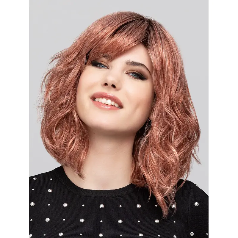 12" Chin Length Pink Bobs Synthetic Amazing Monofilament Wigs