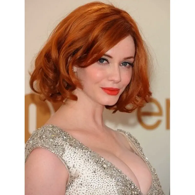 Best Chin Length Wavy Capless Copper Wigs 11 Inch