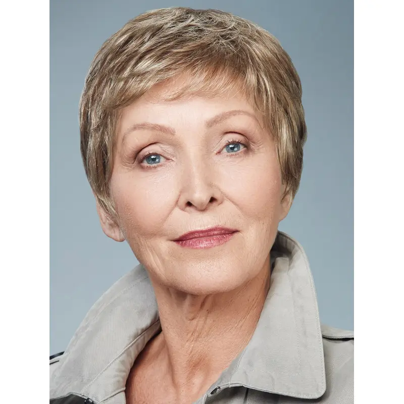 Heat Resistant Wigs Blonde Cropped Wavy Boycuts Wigs