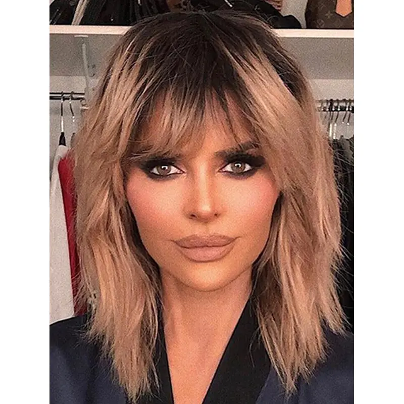14" Lace Front Shoulder Length Synthetic Straight Lisa Rinna Wigs