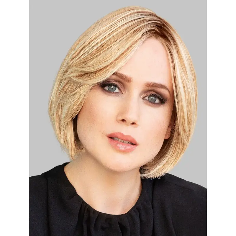 Hand Tied Mono Wigs Remy Human Hair Bobs Straight Chin Length Wigs