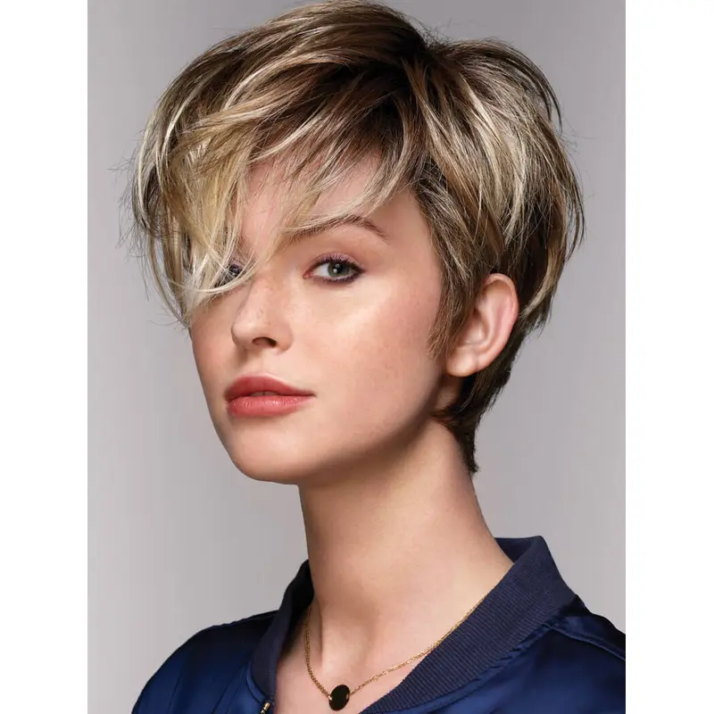 Wonderful Wigs Blonde Cropped Wavy Boycuts Wigs