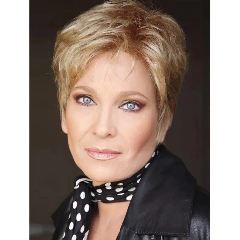 Short Women Wigs 6" Boycuts Blonde Straight Wigs