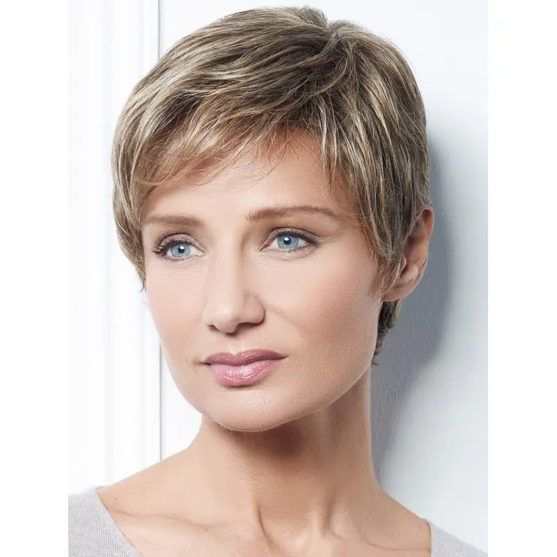 Wigs For Ladies 6" Boycuts Blonde Straight Wigs