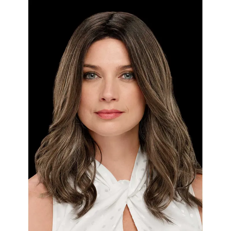 Without Bangs Wavy Brown 100% Hand-tied Synthetic Good Long Wig
