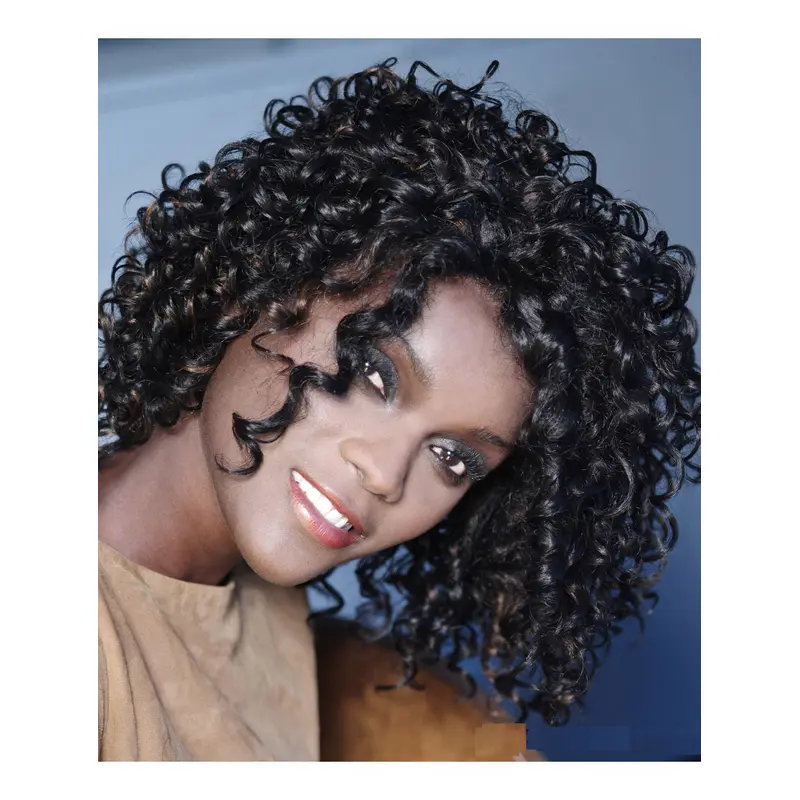 Women'S Wigs Curly Capless 12" Synthetic Wigs