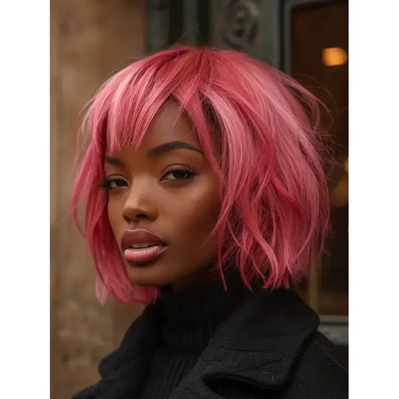 African American Wigs For Petite Heads Remy Human Hair Monofilament 10" Wigs