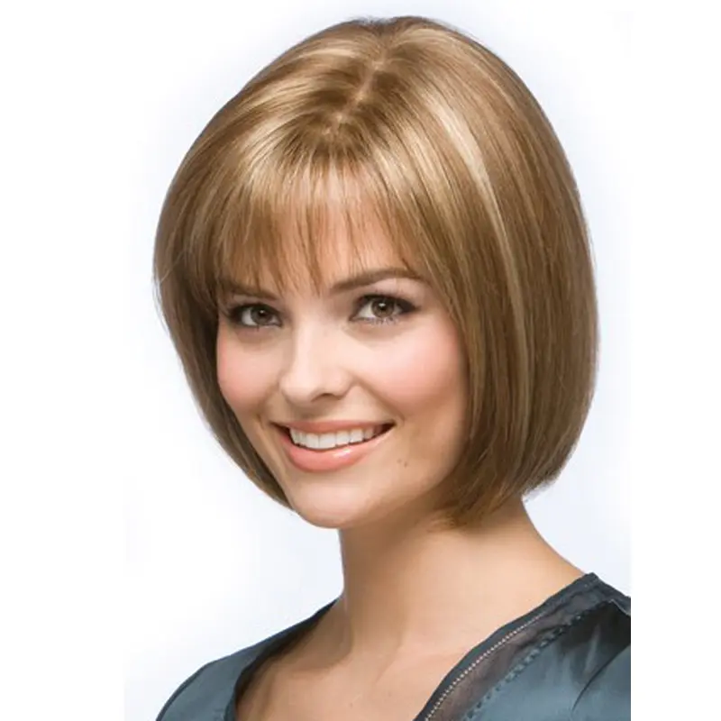 Easy Blonde Straight Chin Length Wigs