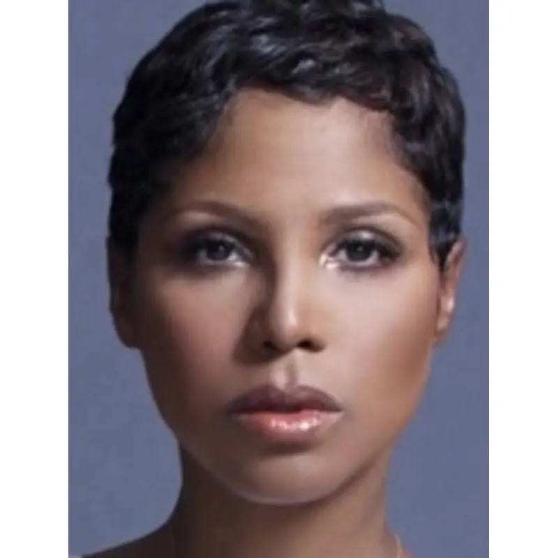 Boycuts Black 4" Wavy Toni Braxton Wigs
