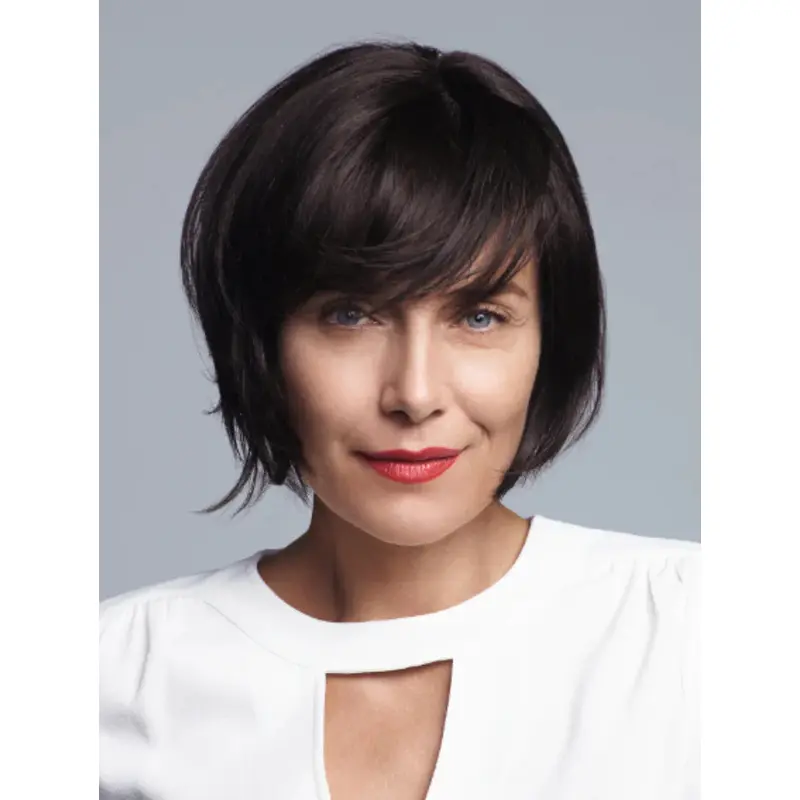 Brown Short Wigs 8" Synthetic Straight Bobs Wigs