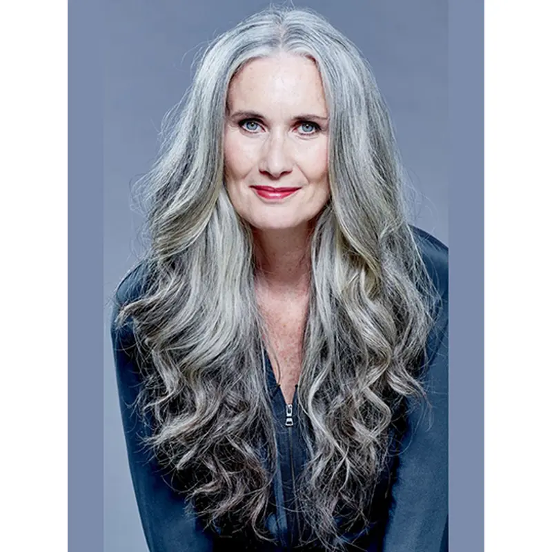 Long Wavy Grey 20" Lace Wig Trend