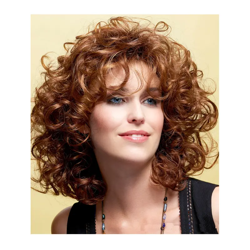 Medium Wigs Curly Capless 14" Synthetic Wigs