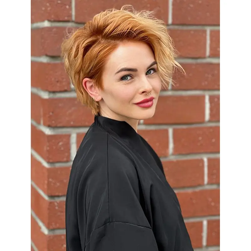 6" Bobs Synthetic Straight Short Trendy Hairstyles Wig