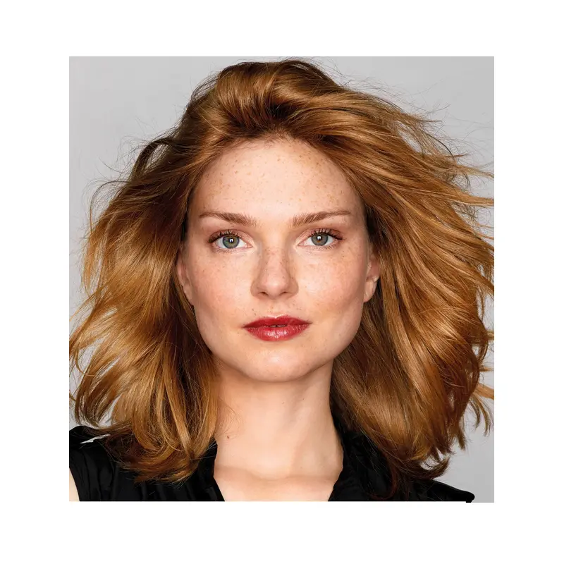 Lady Medium Wigs With Bangs Shoulder Length Remy Human Hair Auburn Wigs