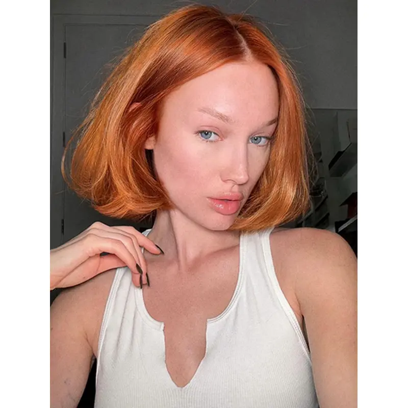 12" Monofilament Synthetic Copper Wig Bob