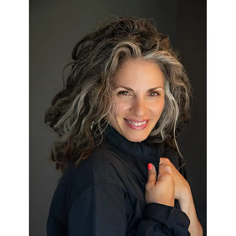 Shoulder Length Grey Lace Front 14" Quality Wigs For Women