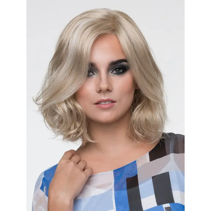 12" Wavy Monofilament Thich Synthetic Wigs Fir White Women