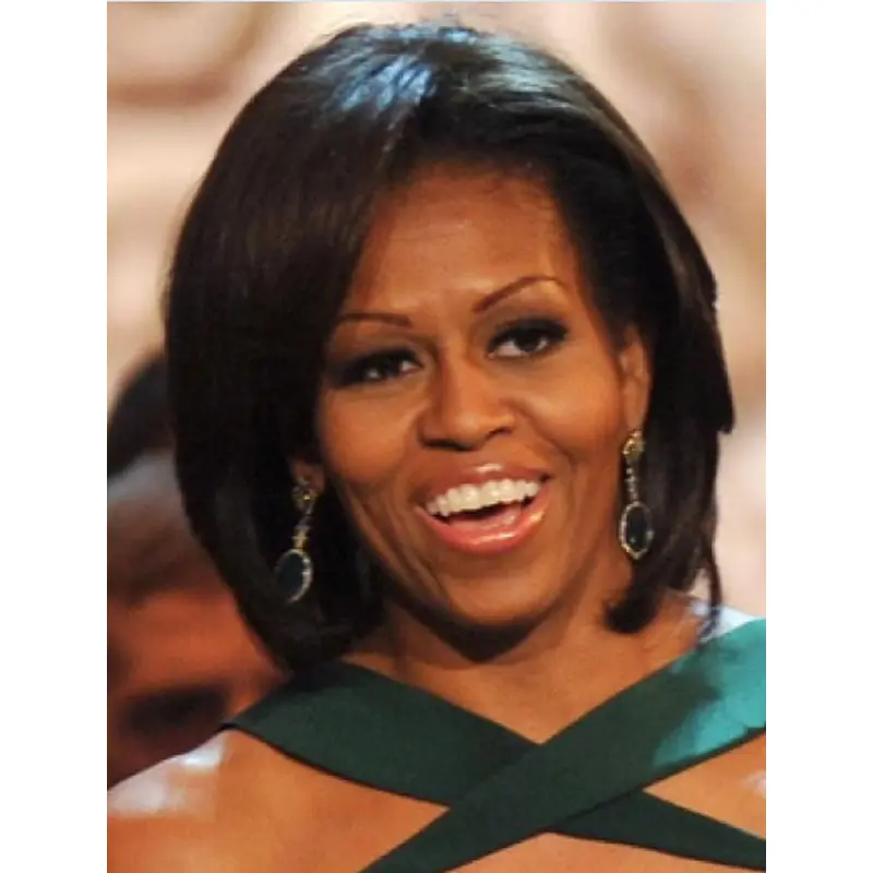 Black Straight 11" Bobs First Lady Wigs