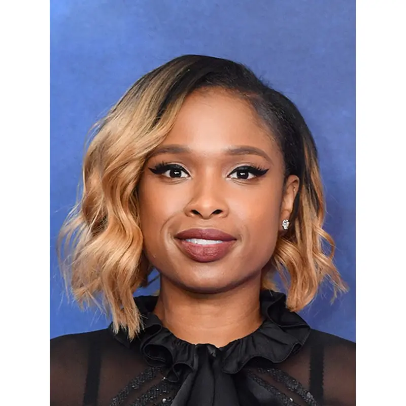 Wavy Ombre/2 Tone Lace Front Chin Length Bobs Jennifer Hudson Wigs