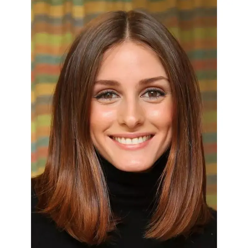 Real Look Wigs Monofilament Auburn Without Bangs 14" Shoulder Length Wigs