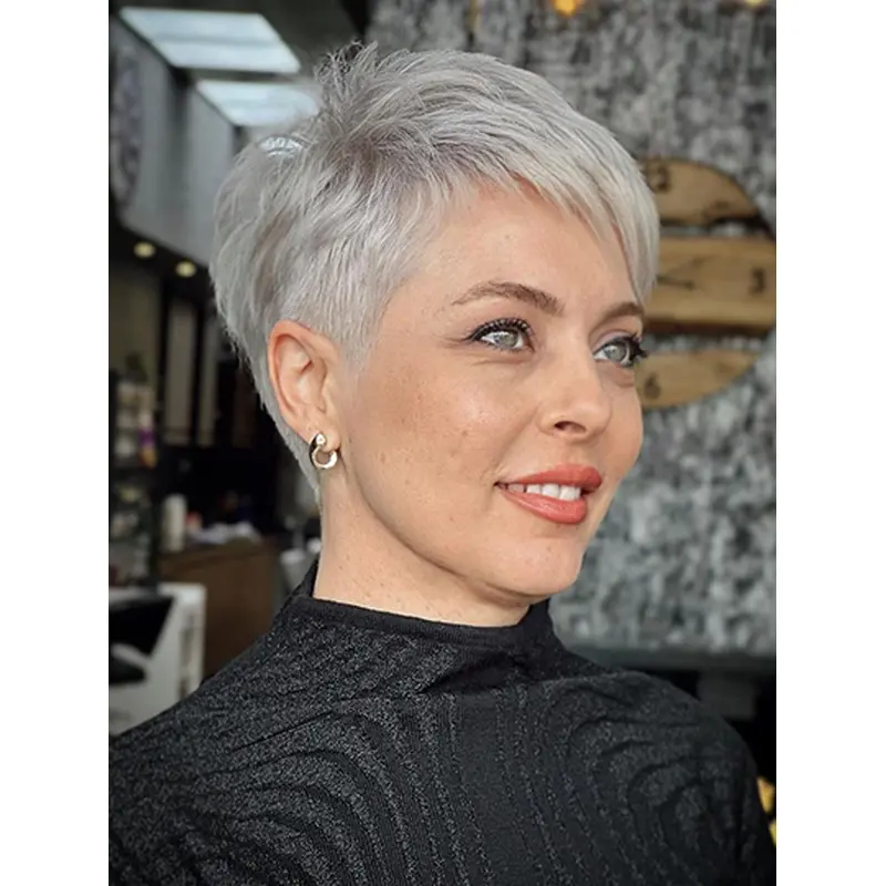 4" Boycuts Synthetic Straight Short Hair Wigs