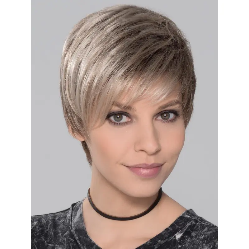 Straight Ombre/2 Tone Boycuts 4" Synthetic Capless Wigs