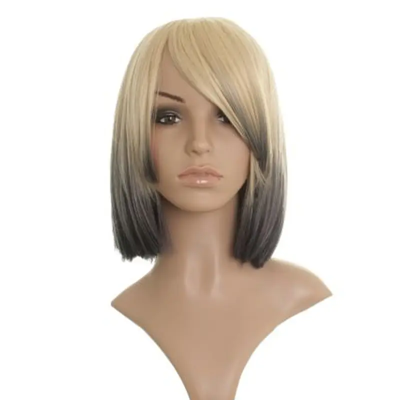 Blonde Straight Chin Length Celebrity Wigs