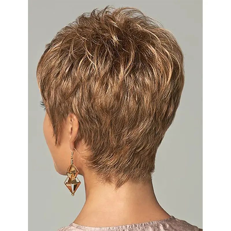 Hairstyles Brown Straight Cropped Wigs