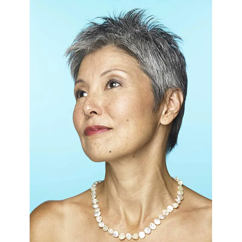 Lace Front Boycuts Grey Cropped Real Human Hair Wigs