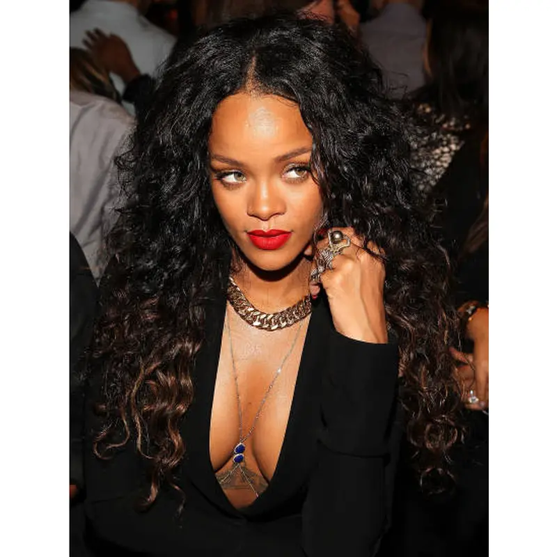 Lace Front Curly 18" Convenient Rihanna Hair