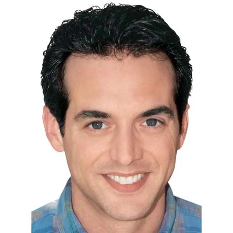 Popular Black Wavy Short Men Toupees