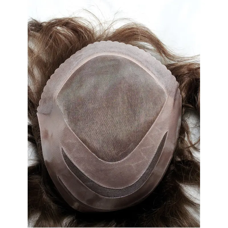 100% Human Hair Mono Top Man Toupees