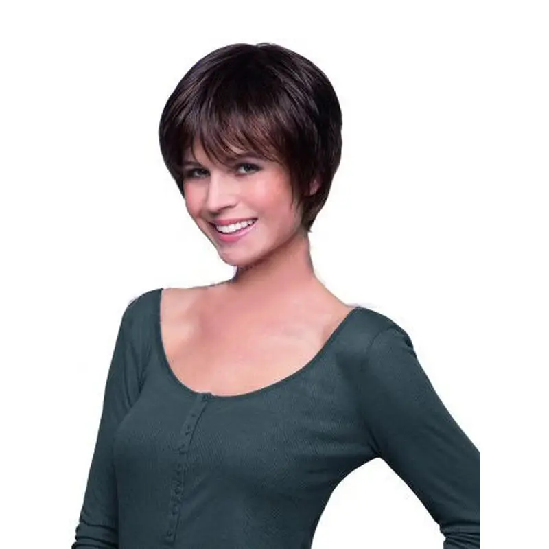 Comfortable Auburn Lace Front Cropped Celebrity Wigs