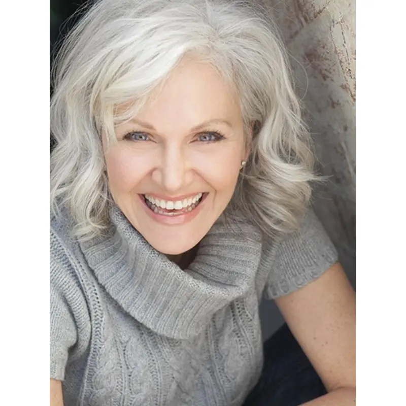 Wavy Layered 10" Grey Medium Wigs