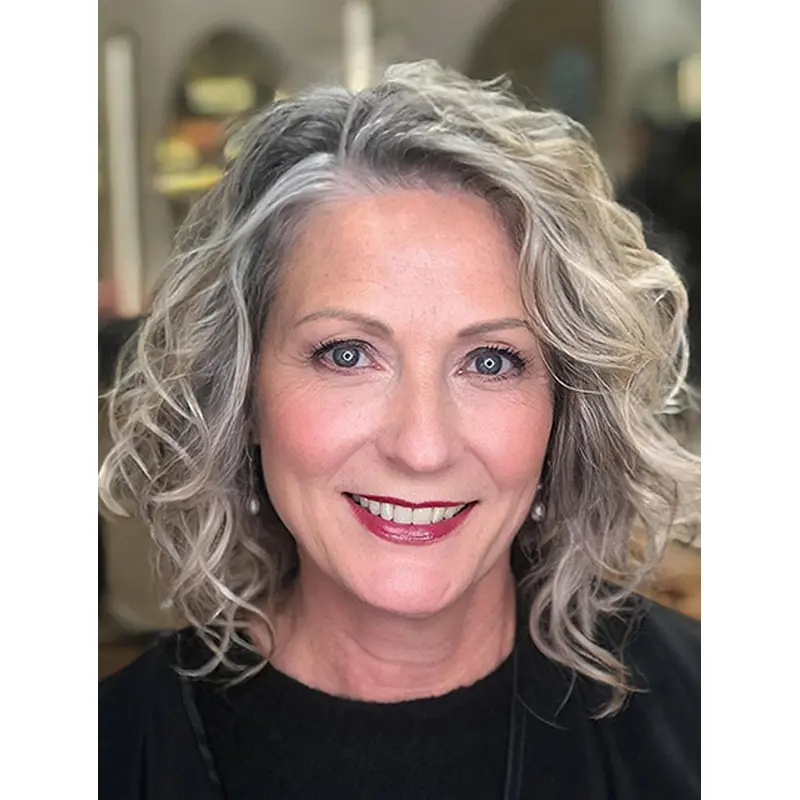 Monofilament Bobs Grey Chin Length Women Wigs Human Hair