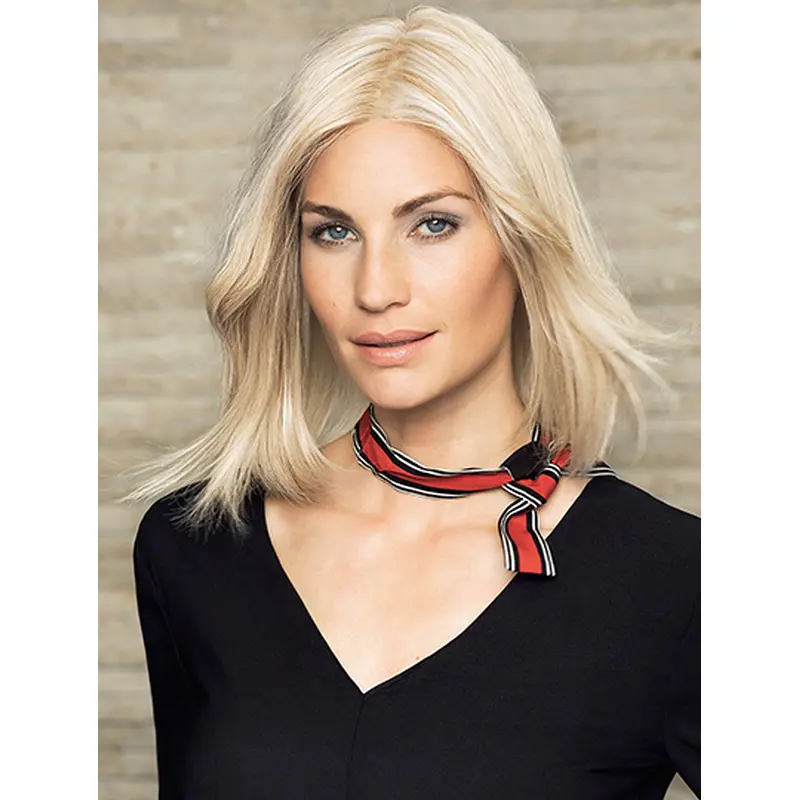 14" Straight Shoulder Length Without Bangs Best Human Hair Wigs