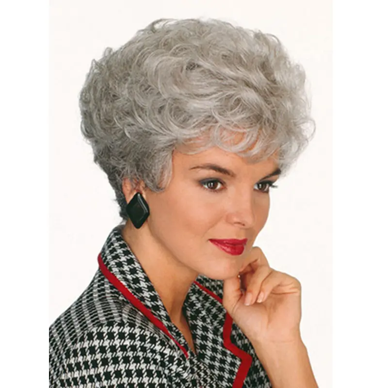 Grey Lady Classic Short Capless Wigs