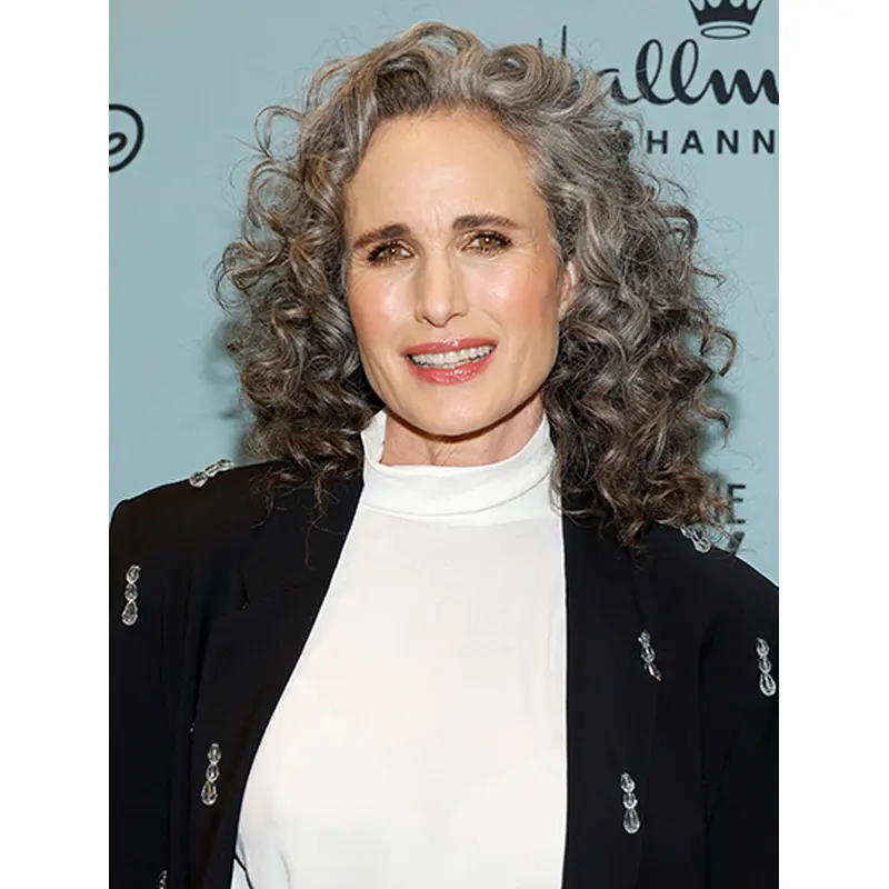 14" Grey Curly Layered Party Wigs