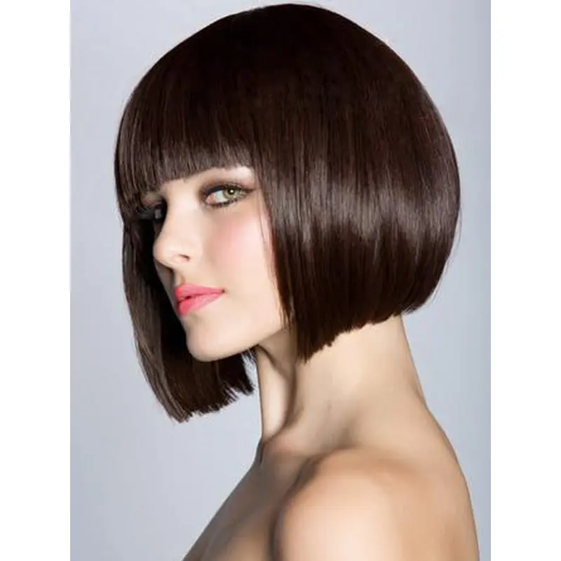 Fabulous Auburn Straight Chin Length Bob Wigs