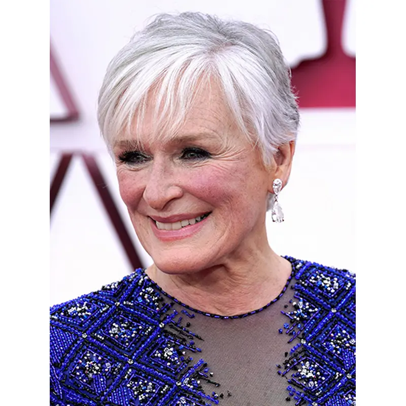 Lace Front Boycuts Grey Short Human Hair Lace Front Wig