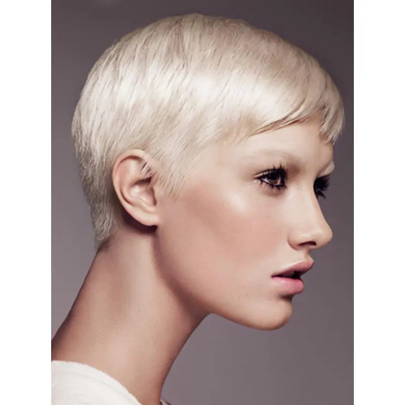 Young Fashion Platinum Blonde Blonde Yongthful Short Capless Wigs