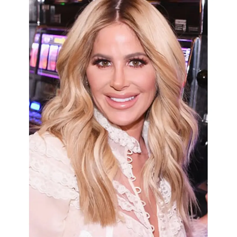 Long 16" Wavy Without Bangs Lace Front Kim Zolciak Wigs