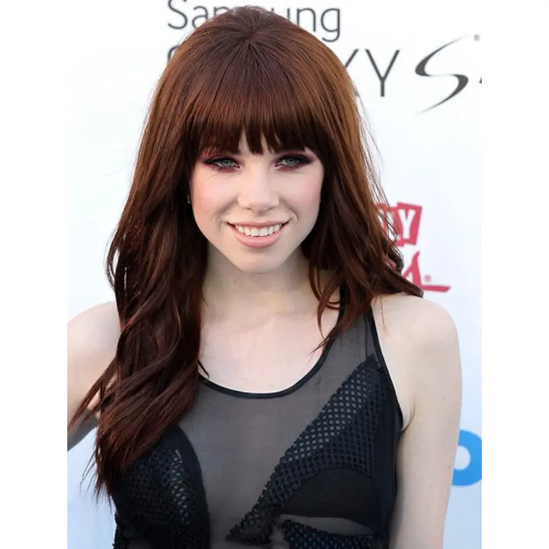 18" Auburn Capless Carly Rae Jepsen Wigs