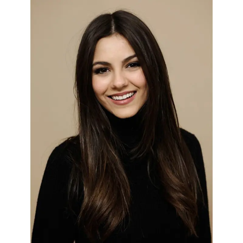 Comfortable Remy Human Hair Lace Front Straight Long Wigs