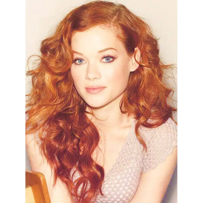 Great Long Wavy Capless Copper Wigs 20 Inch