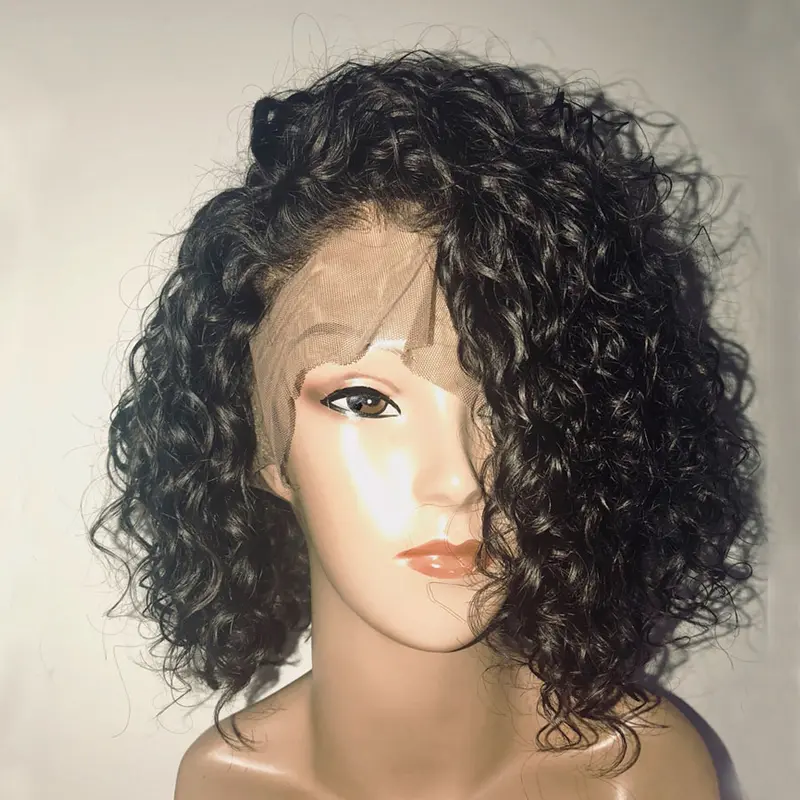 Short Full Lace Human Hair Wigs With Baby Hair Brazilian Remy Hair Lace Front Wigs