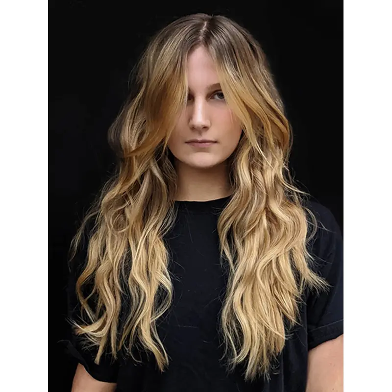 Long 18" Blonde Synthetic Lace Wig Trend