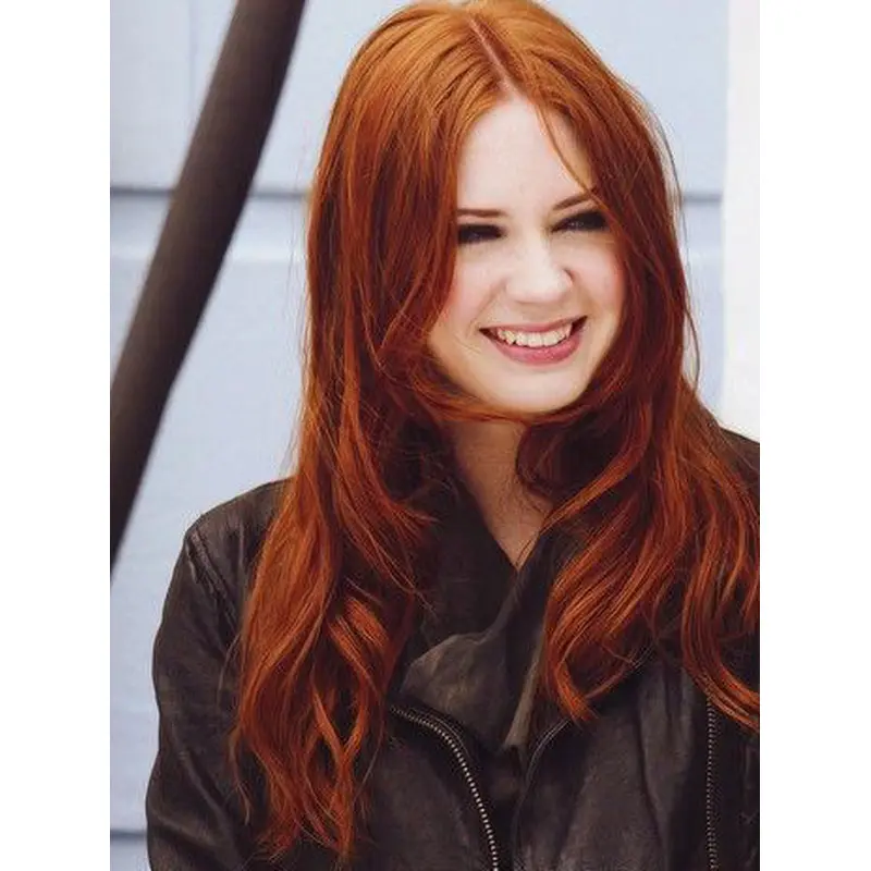 New Long Straight Hand Tied Copper Wigs 20 Inch