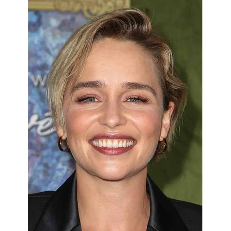 Straight 8" Short Ombre/2 Tone Synthetic Emilia Clarke Wigs