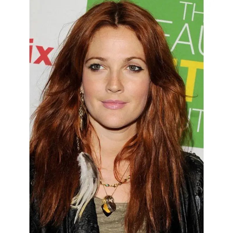 High Quality Long Wavy Full Lace Copper Wigs 20 Inch